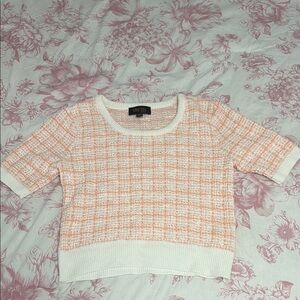 Trulli Women's Pink and White Knit Top